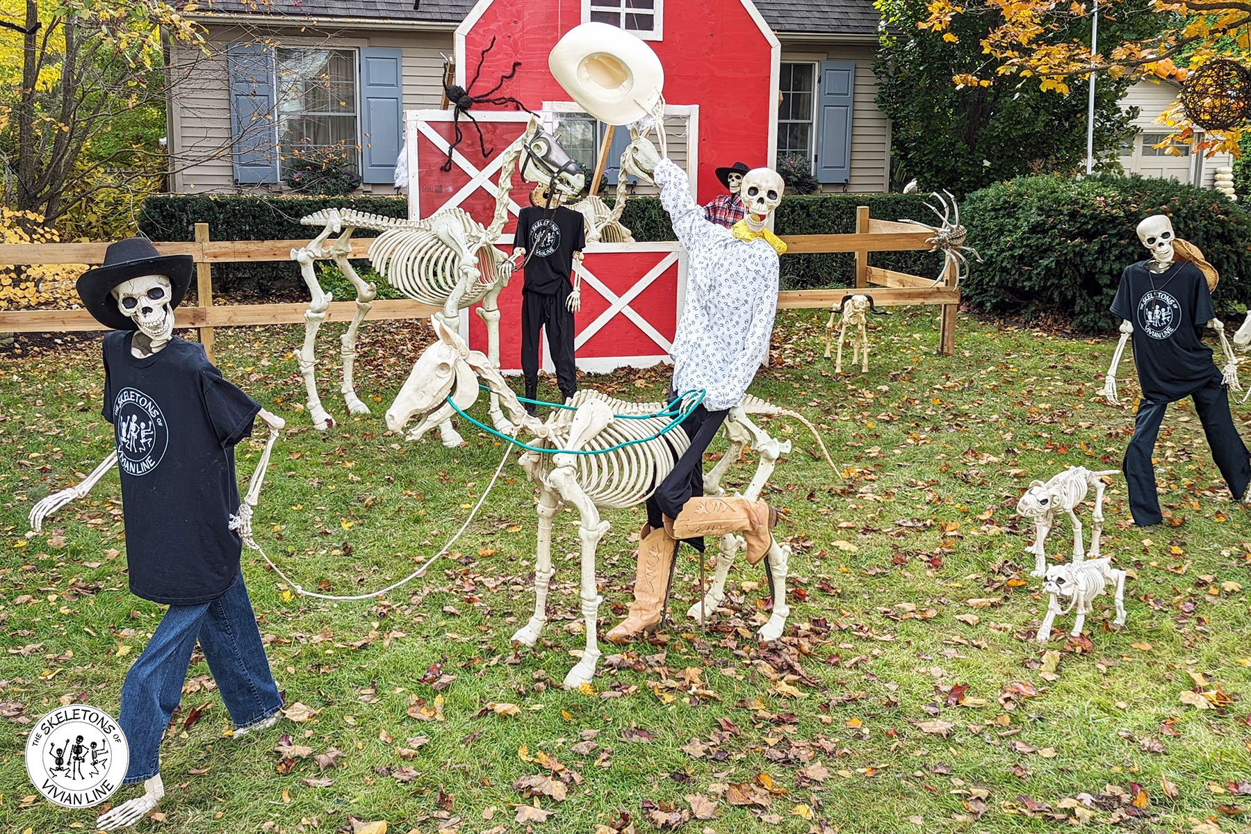 Skeleton Riding Animals Day 7 - Vivian Line Riding Stable Now Open! - Skeletons of Vivian Line